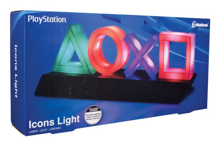 Lámpara Decorativa Paladone Playstation Icons 3 Modos De Iluminación 3*Aaa Salida Usb