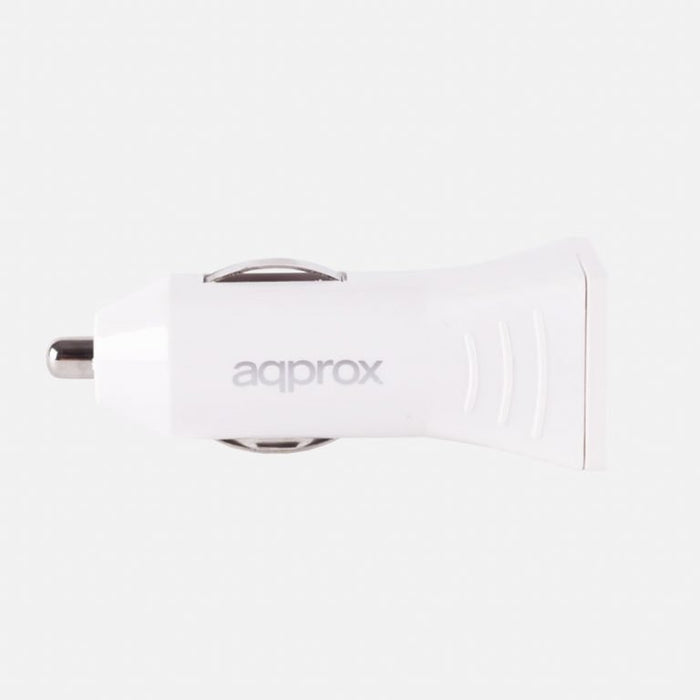 EAN 8435099516224 - Approx APPUSBCARW cargador de dispositivo móvil Smartphone Negro, Blanco Encendedor de cigarrillos Auto imagen 2