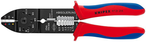 EAN 4003773019688 - Knipex 97 21 215 crimpadora Herramienta para prensar Negro, Azul, Rojo imagen 1