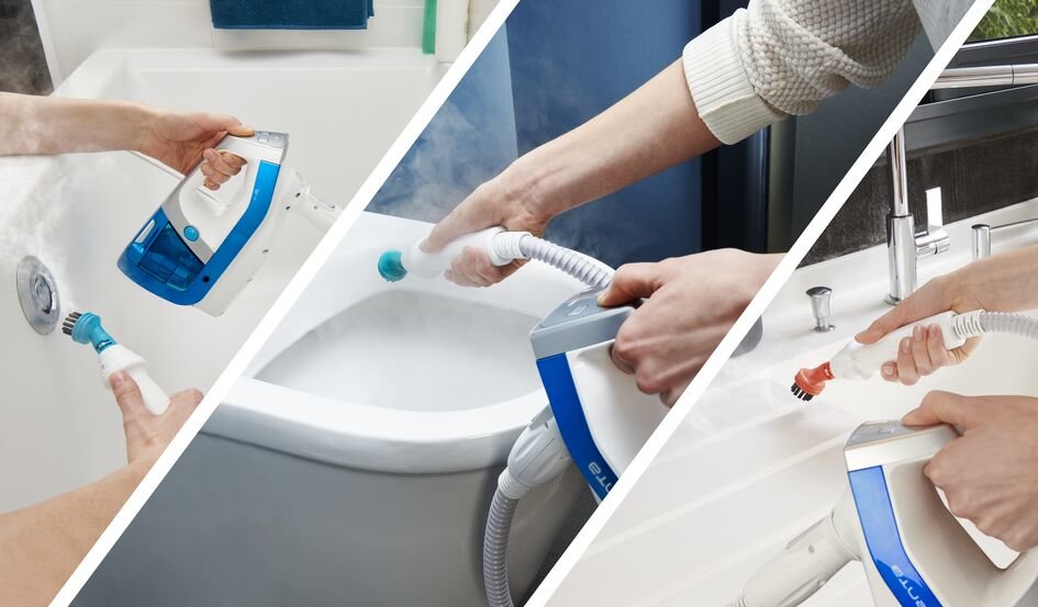 Aspiradora Rowenta Clean & Steam Multi Ry8544wh De Pie Y Escoba Eléctrica Corriente Alterna Seca Y Húmeda Sin Bolsa 0,5 L 1700 W Blanco, Azul