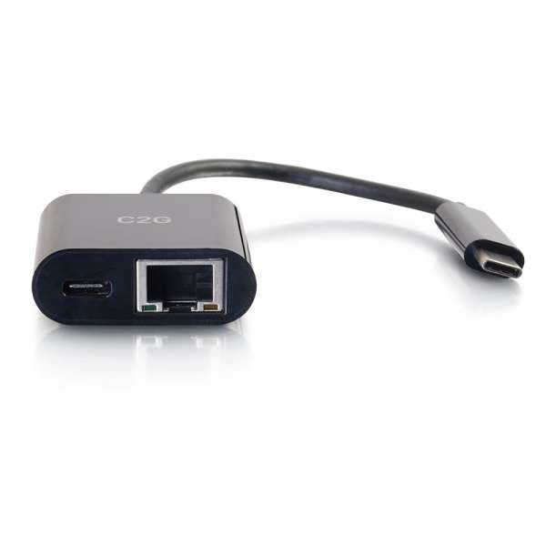 C2g Usb C To Ethernet Adapter With Power Delivery Adaptador De Red Usb-C Gigabit Ethernet X 1 Negro