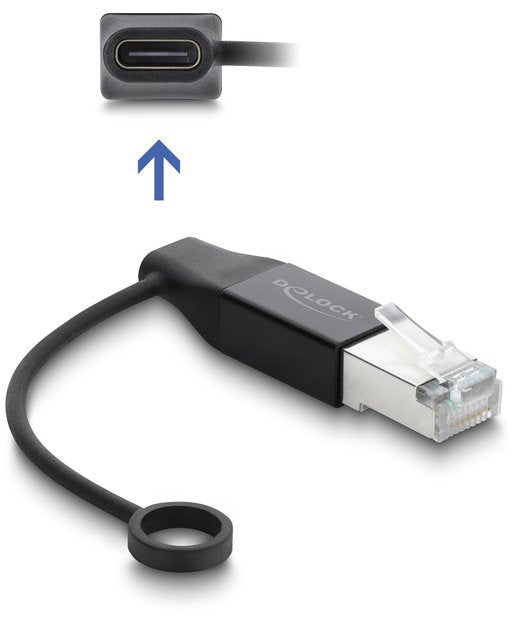 Delock Usb Type-C Red Adapter Gigabit Lan 1 X Rj45 Conector Macho