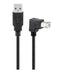 EAN 5704327927471 - Microconnect USBAB2ANGLED cable USB USB 2.0 2 m USB A USB B Negro imagen 1