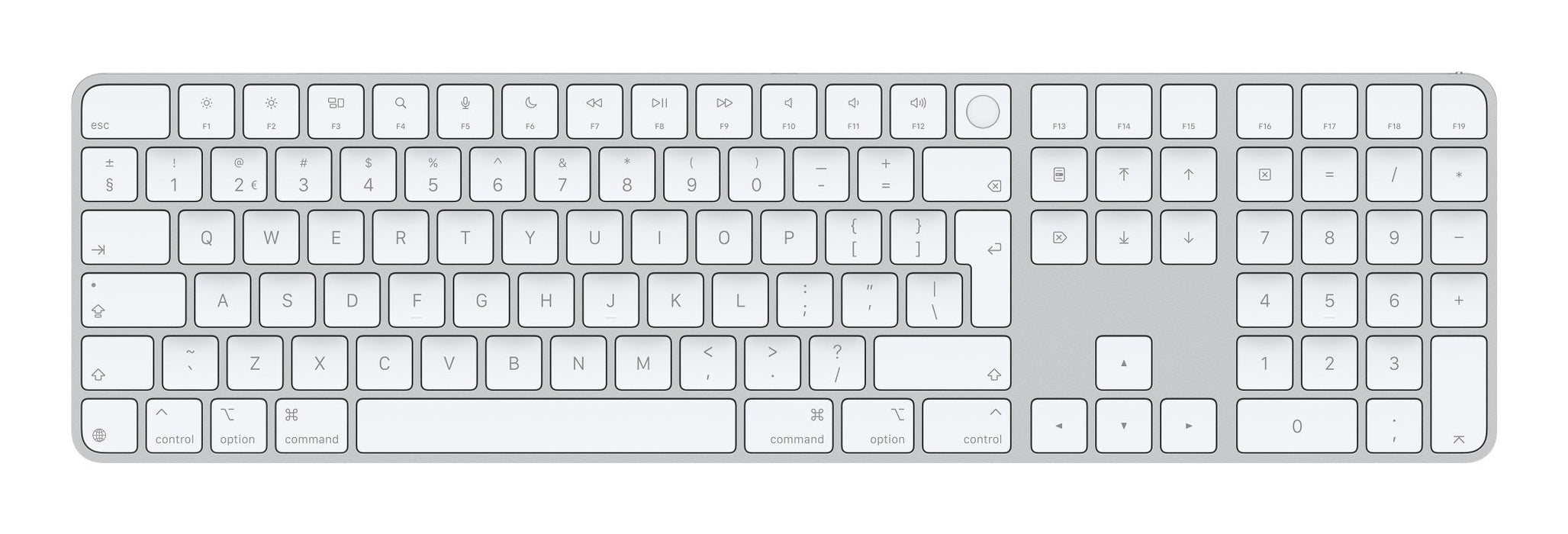 EAN 0195949654992 - Apple Magic teclado Universal USB + Bluetooth QWERTY Holandés Blanco imagen 1