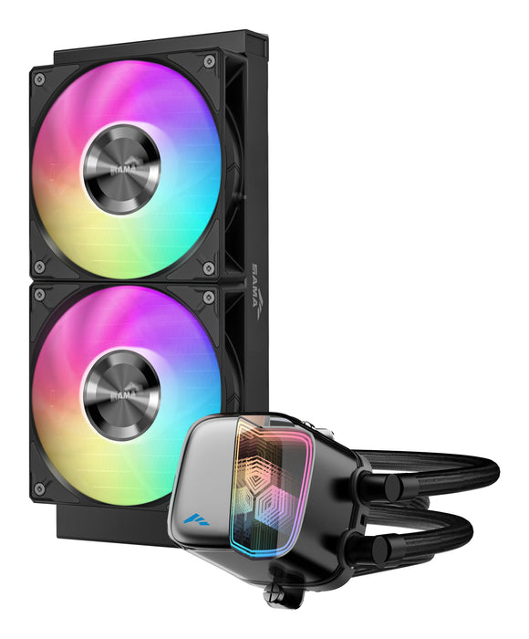 Sama L70 240 Wasserkã¼hlung Argb Infinity Mirror Black Retail