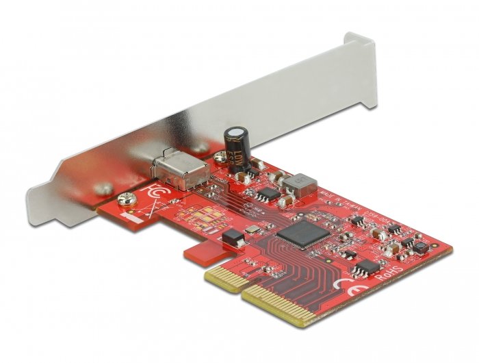 Delock 89035 Tarjetas Pci Express X4 A 1 X Externo Superspeed Usb 20 Gbps (Usb 3.2 Gen 2x2) Usb Type-C Hembra - 3 A
