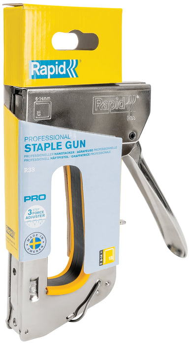 Rapid Handtacker Pro R33 Plateado, 1 Unidades