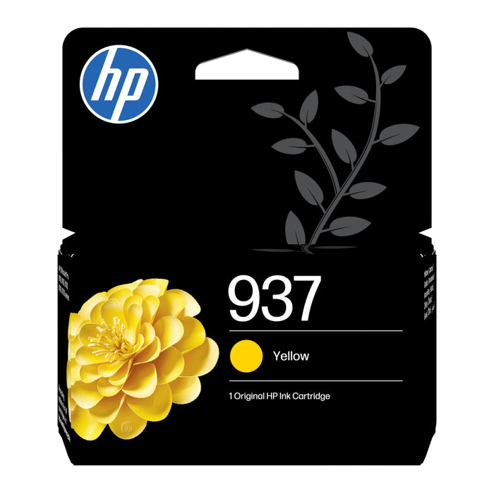 EAN 0196786147586 - HP 937 Yellow Original Ink Cartridge cartucho de tinta 1 pieza(s) Rendimiento estándar imagen 1