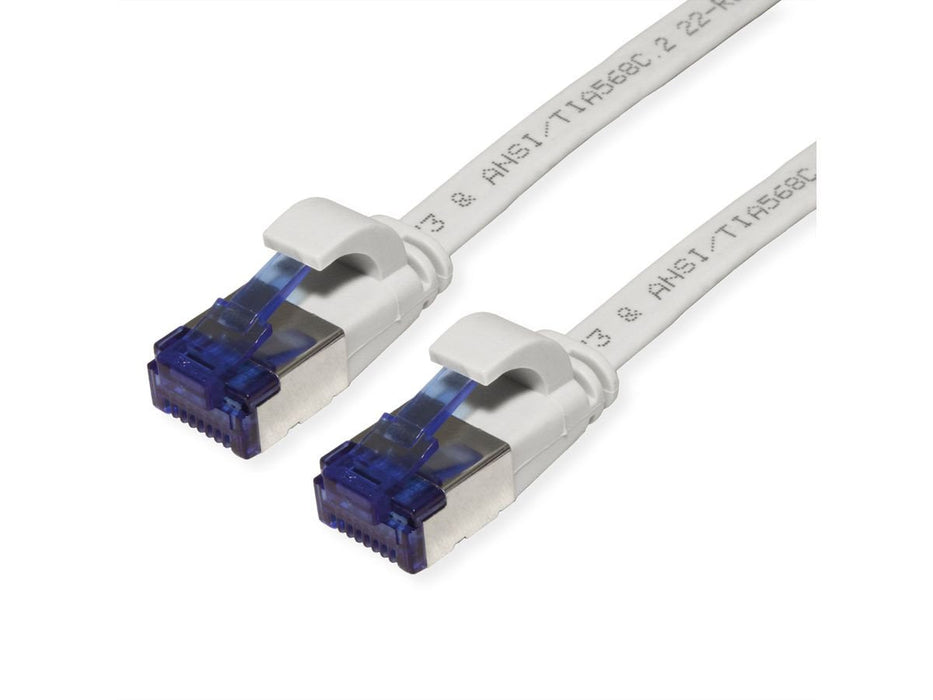 Value Cable De Red Cat.6a (Class Ea) Ftp, Extra-Flach, Grau, 1 M