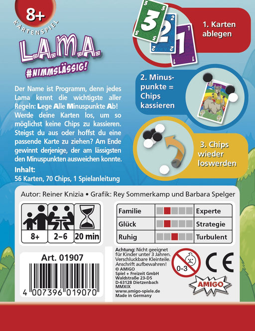 EAN 4007396019070 - Amigo LAMA Juego De Cartas Emparejamiento imagen 2