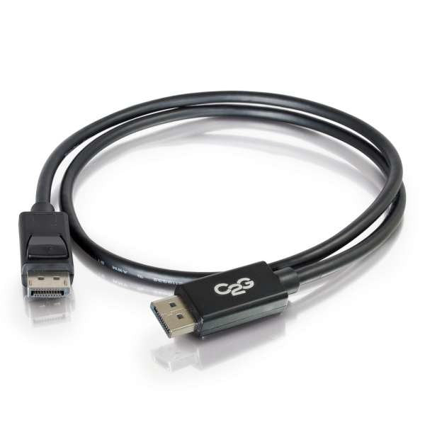 C2g 3ft Ultra High Definition Displayport Cable With Latches 8k Displayport Cable M/M Cable Displayport Displayport (M) A Displayport (M) 91.4 Cm Trabado Negro