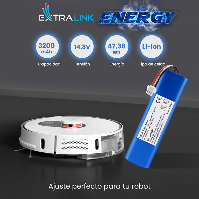 EAN 5906168630651 - Extralink Xiaomi Robot Mop Pro INR18650 MA1-4S1P-SC | Baterija, akumuliatorius | 3200 mAh 47,36 Wh baterí imagen 8