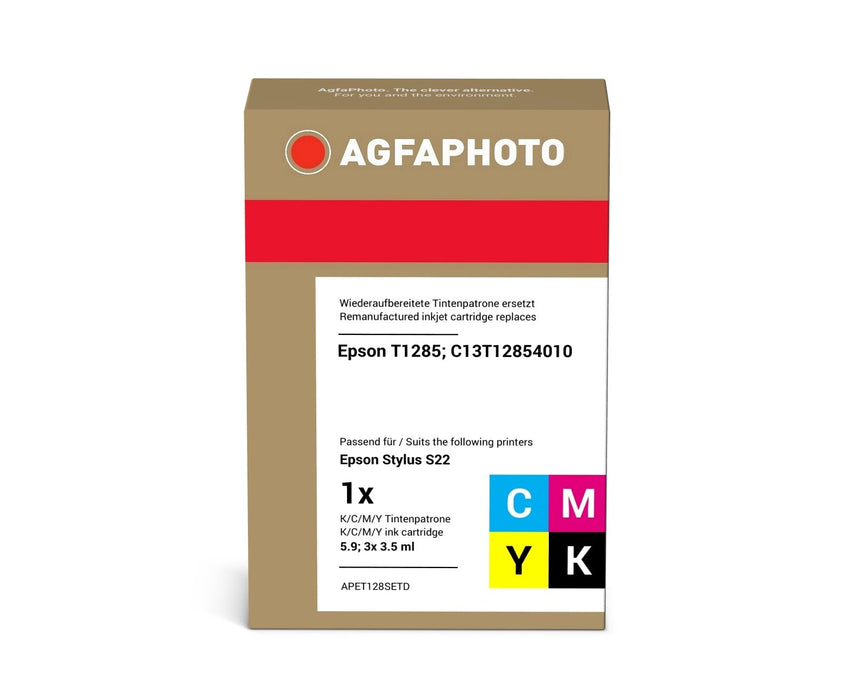 EAN 4250164827432 - AgfaPhoto APET128SETD cartucho de tinta 4 pieza(s) Compatible Rendimiento estándar Negro, Cian, Magenta,  imagen 2