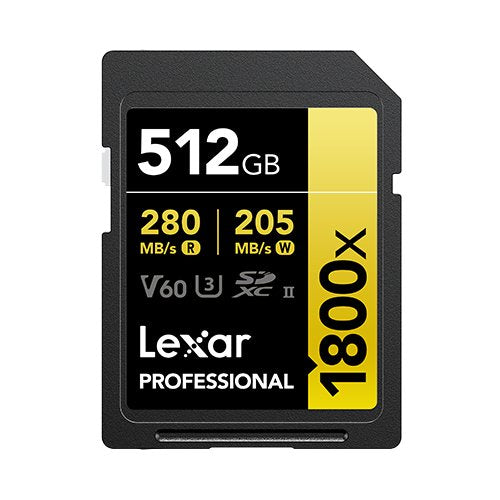 EAN 0843367127863 - Lexar Professional 1800x 512 GB SDXC UHS-II Clase 10 imagen 1