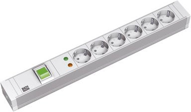 EAN 4016514019373 - Bachmann 6x Schuko, 2m base múltiple 6 salidas AC Gris imagen 1