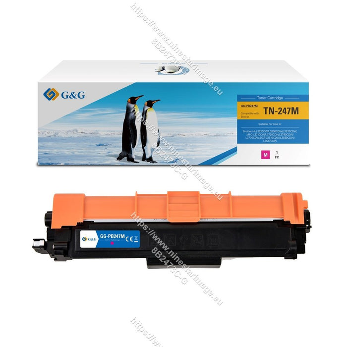 G&G Toner Compatible Con Brother Tn-247m Magenta