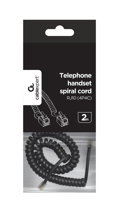 EAN 8716309098038 - Gembird TC4P4CS-2M cable telefónico Negro imagen 3