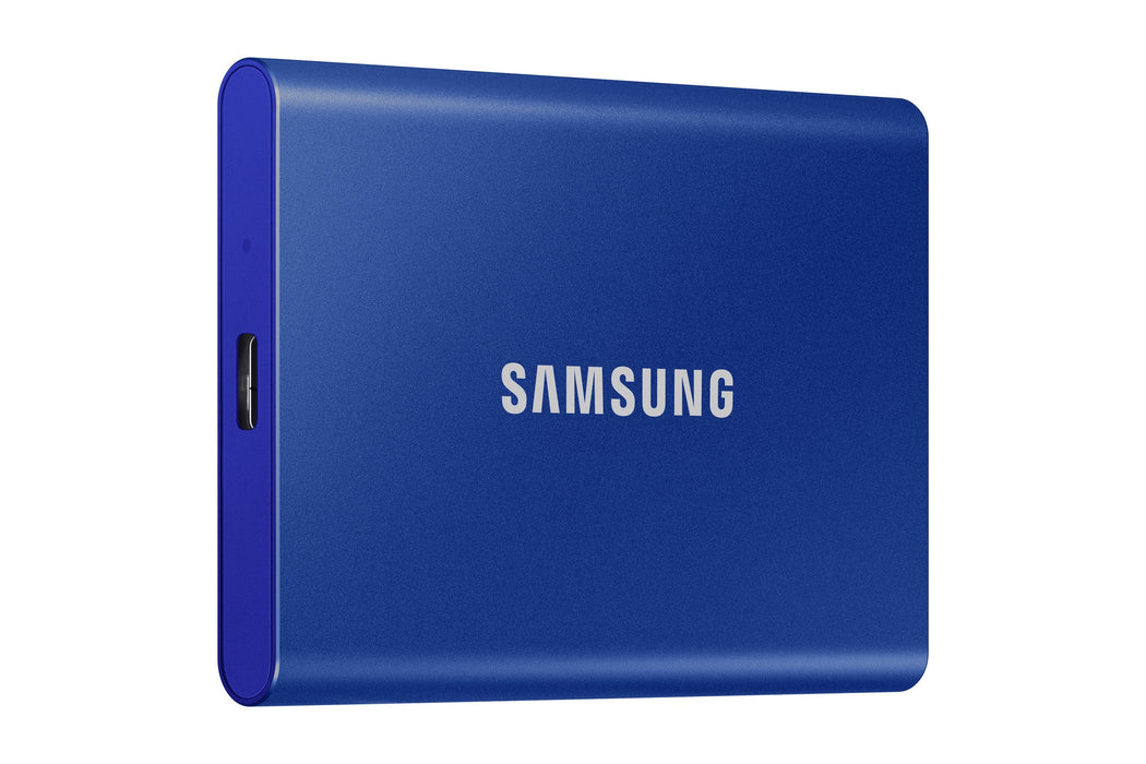 Disco Externo Ssd Samsung 500gb Portable T7 Usb3.2 Gen.2 Indigo Blue Extern Kit