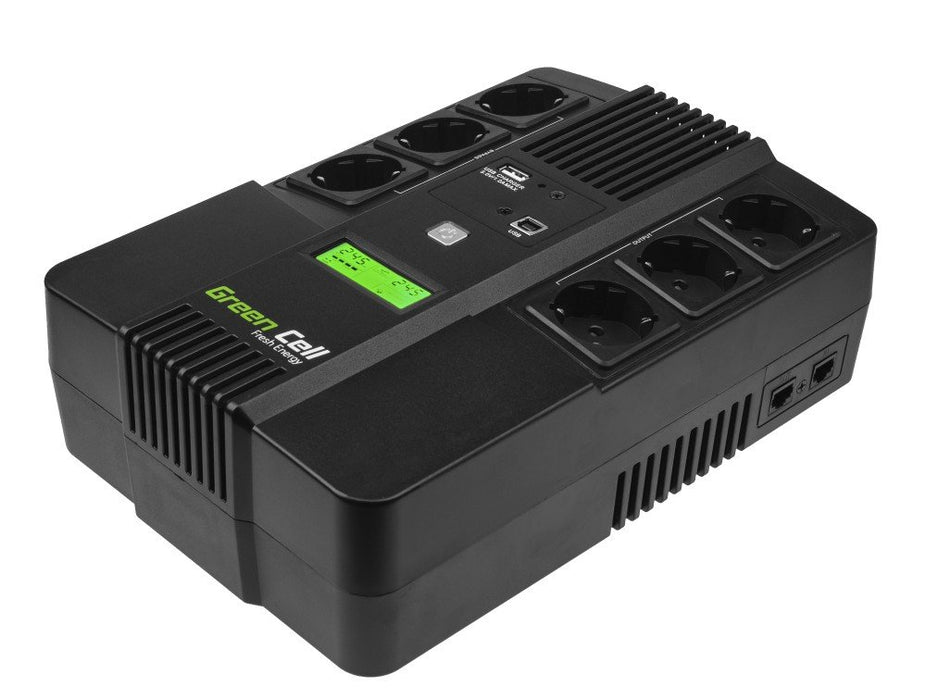EAN 5902701419721 - Green Cell UPS06 sistema de alimentación ininterrumpida (UPS) Línea interactiva 0,999 kVA 360 W 6 salidas imagen 2
