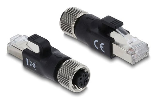 EAN 4043619908325 - DeLOCK 90832 cambiador de género para cable M12 4-pin RJ-45 Negro imagen 1
