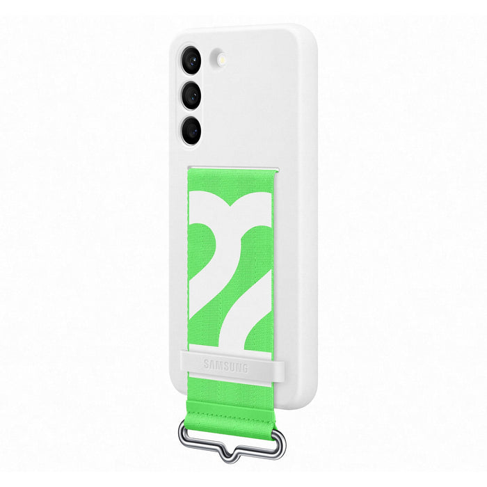 Funda Silico Samsung Galaxy S22 W/Strap Blanco