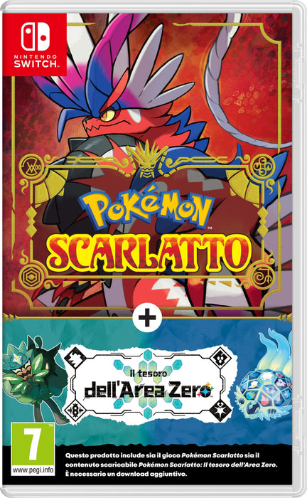Switch Pokemon Scarlatto + Dlc Il Tesoro Dell'Area Zero