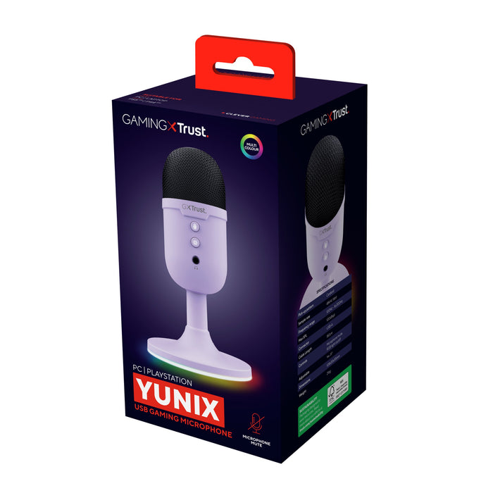 EAN 8713439253757 - Trust GXT 234P Yunix Púrpura Micrófono de superficie para mesa imagen 6