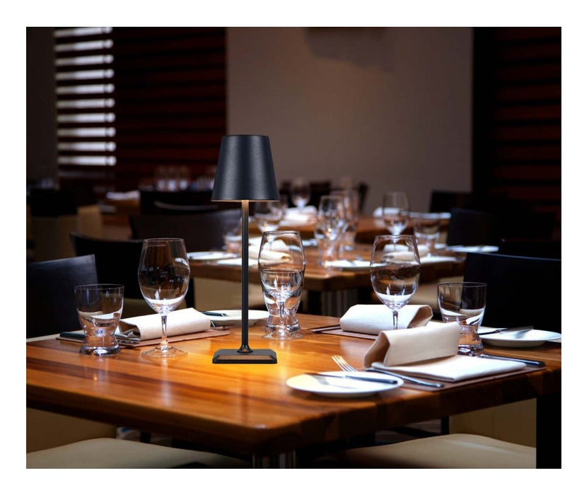 Techly I-Led Lamp-Bk Lámpara De Mesa Led Táctil Inalámbrica Negra
