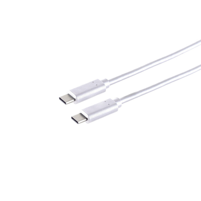 S-Impuls Usb-C Cable De Conexión, 3.2 Gen 2x2, Blanco, 0,25m
