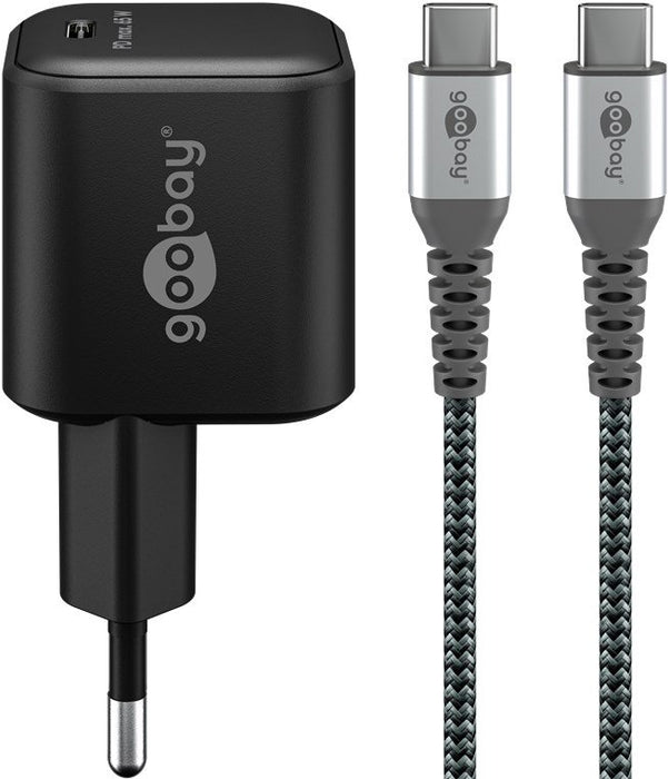 EAN 4040849747748 - Goobay 74774 cargador de dispositivo móvil Universal Negro Corriente alterna Carga rápida Interior imagen 1