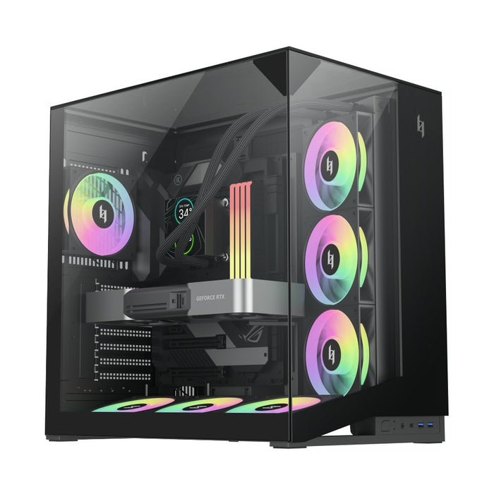 EAN 6931858712224 - GameMax NEX C56 VC BK carcasa de ordenador Midi Tower Negro imagen 3
