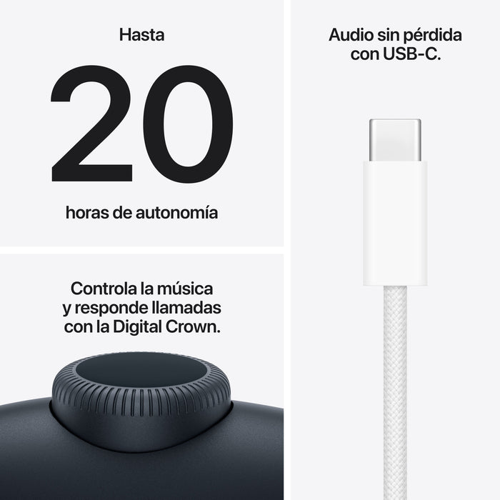 Auriculares Bluetooth Apple Airpods Max 2 Usb-C Medianoche