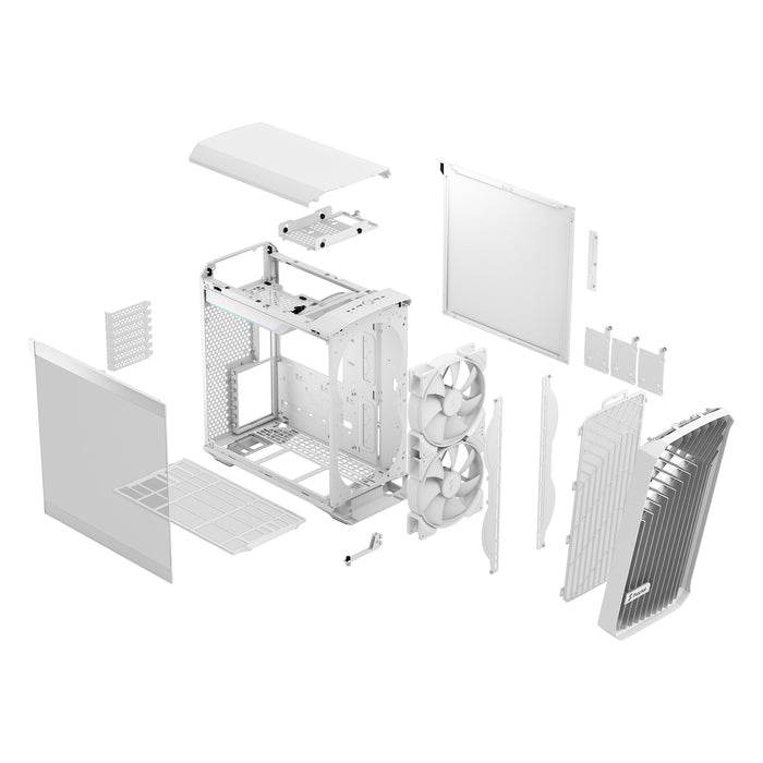 Caja Pc Fractal Design Compact Rgb White Tg Clear, Tower-Gehäuse Fd-C-Tor1c-05