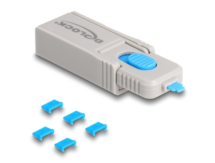 Delock 20925 Juego De Bloqueadores Micro Usb Para Micro Usb Hembra 5 Piezas + Herramienta De Bloqueo
