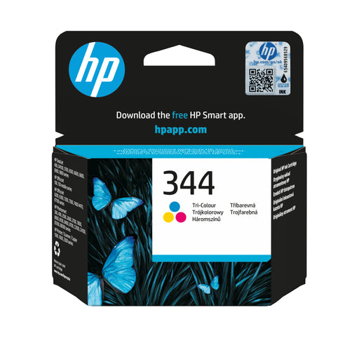 EAN 0829160180441 - HP 344 Tri-color Original Ink Cartridge cartucho de tinta 1 pieza(s) Rendimiento estándar Cian, Magenta,  imagen 1