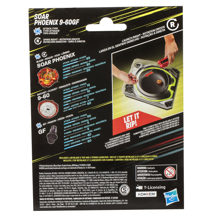 Hasbro Beyblade X Soar Phoenix Deluxe String Starter Set, Juego De Habilidad F9324eu4