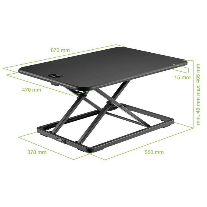 Techly Ica-Lcd 302 Superficie De Escritorio Para Portátil Para Trabajo De Pie Y Sentado