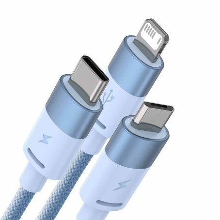 EAN 6932172622275 - Baseus CAXS000017 cable USB 1,2 m USB A USB C/Micro USB-A/Lightning Azul imagen 2