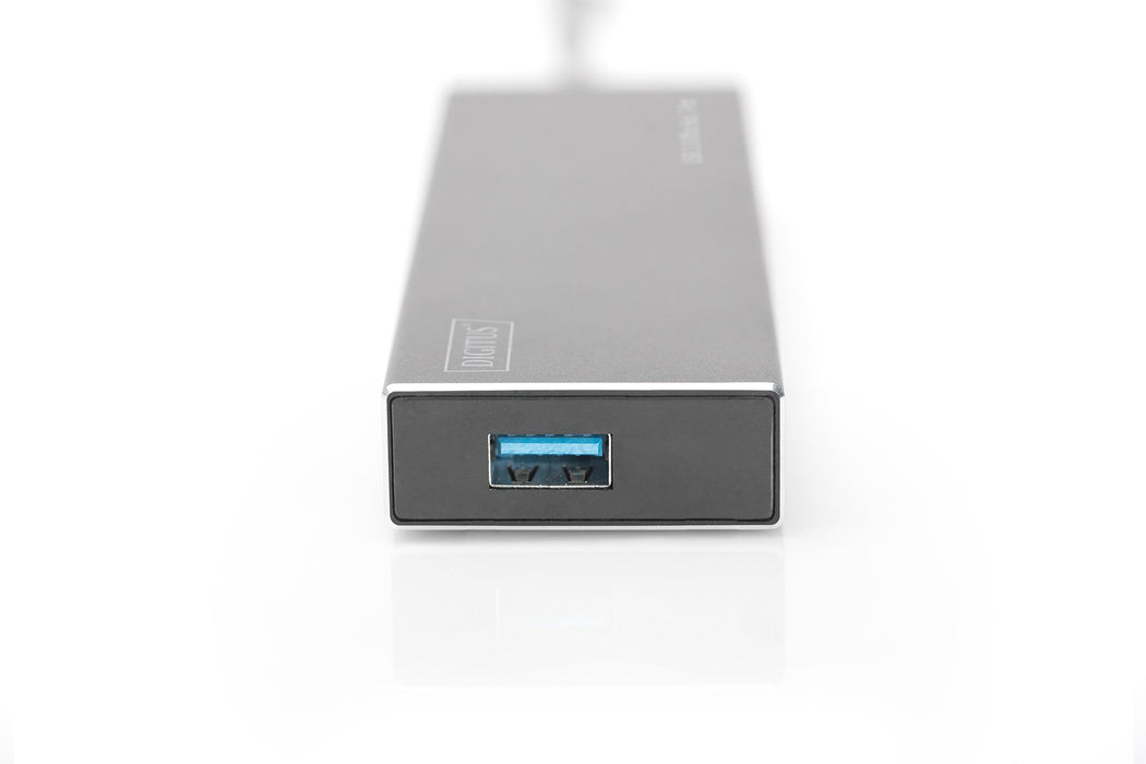EAN 4016032447474 - Digitus DA-70241-1 hub de interfaz USB 3.2 Gen 1 (3.1 Gen 1) Type-A 5000 Mbit/s Gris imagen 4