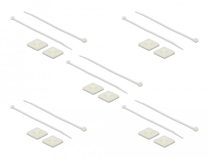 EAN 4043619186785 - DeLOCK 18678 soporte para brida Blanco Nylon 10 pieza(s) imagen 1