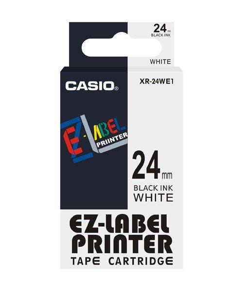 EAN 4971850123750 - Casio XR-24WE1 cinta para impresora de etiquetas Negro sobre blanco imagen 2