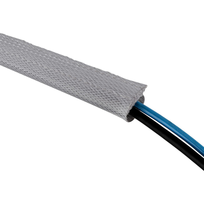 Protector Cable Inline, Manguera De Tela Con Cierre De Velcro, 1 M X 40 Mm De Diámetro, Blanco