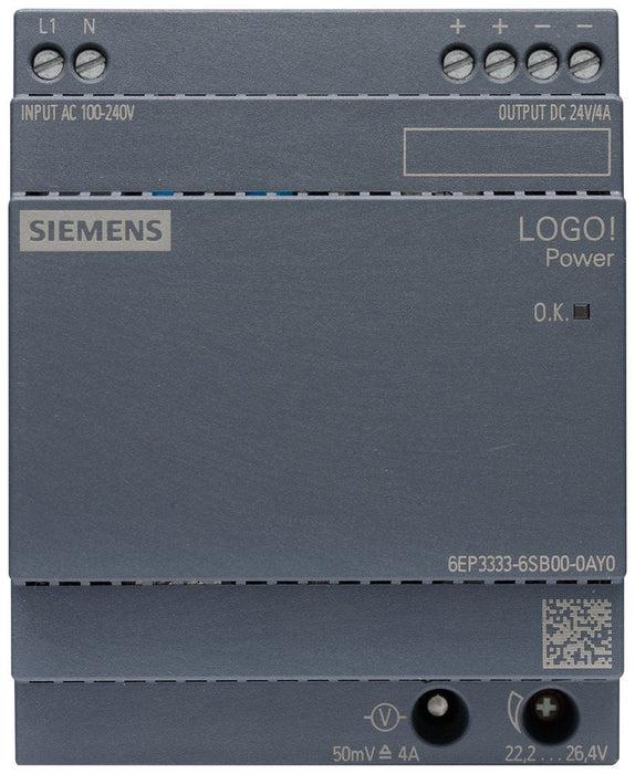 Siemens 6ep33336sb000ay0 Logo!Power 24v 4a Geregelte Stromversorgung