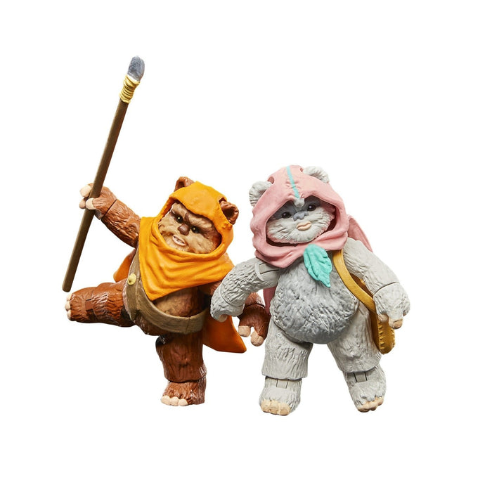 Figuras Wicket W Warrick & Kneesaa Ewoks Star Wars 9cm