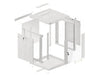 EAN 5901969403169 - Lanberg WF01-6612-10S armario rack 12U Bastidor de pared Gris imagen 2