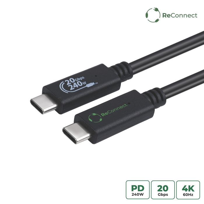 EAN 5715063597200 - Microconnect ECO-USB3.2CC0.25 cable USB USB 3.2 Gen 2x2 0,25 m USB C Negro imagen 1