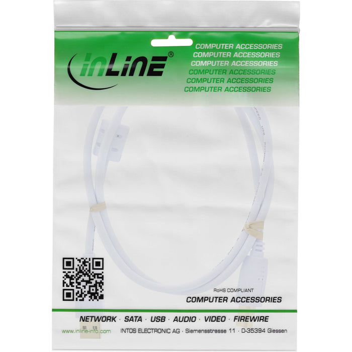 Cable Inline Usb 2.0 Tipo A Macho A B Macho Con Ferrita Blanco 1,5m