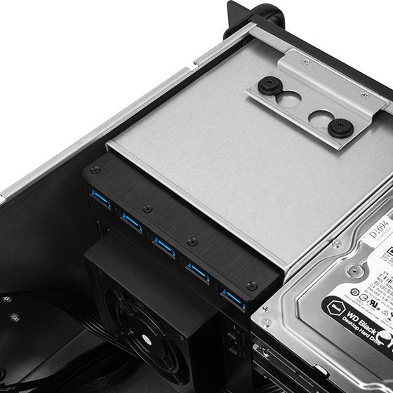 EAN 4710007229972 - Silverstone RM41-H08 Estante Negro imagen 6