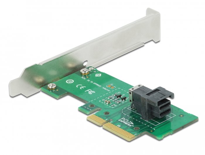 Delock Tarjeta Pci Express X4 A 1 X Interna Nvme Sff-8643 - Factor De Forma De Perfil Bajo