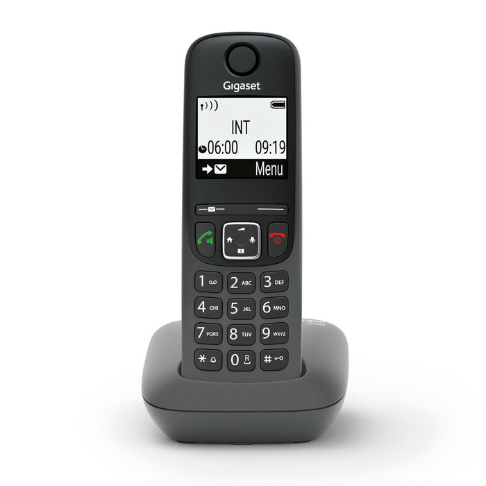 EAN 4250366869100 - Gigaset AS490 teléfono Teléfono DECT/analógico Identificador de llamadas Negro imagen 1